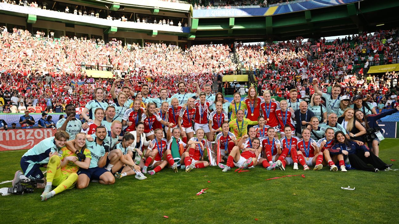 ภาพประกอบโปรแกรม Barcelona พบ Arsenal ในรอบลีก UEFA Women's Champions League