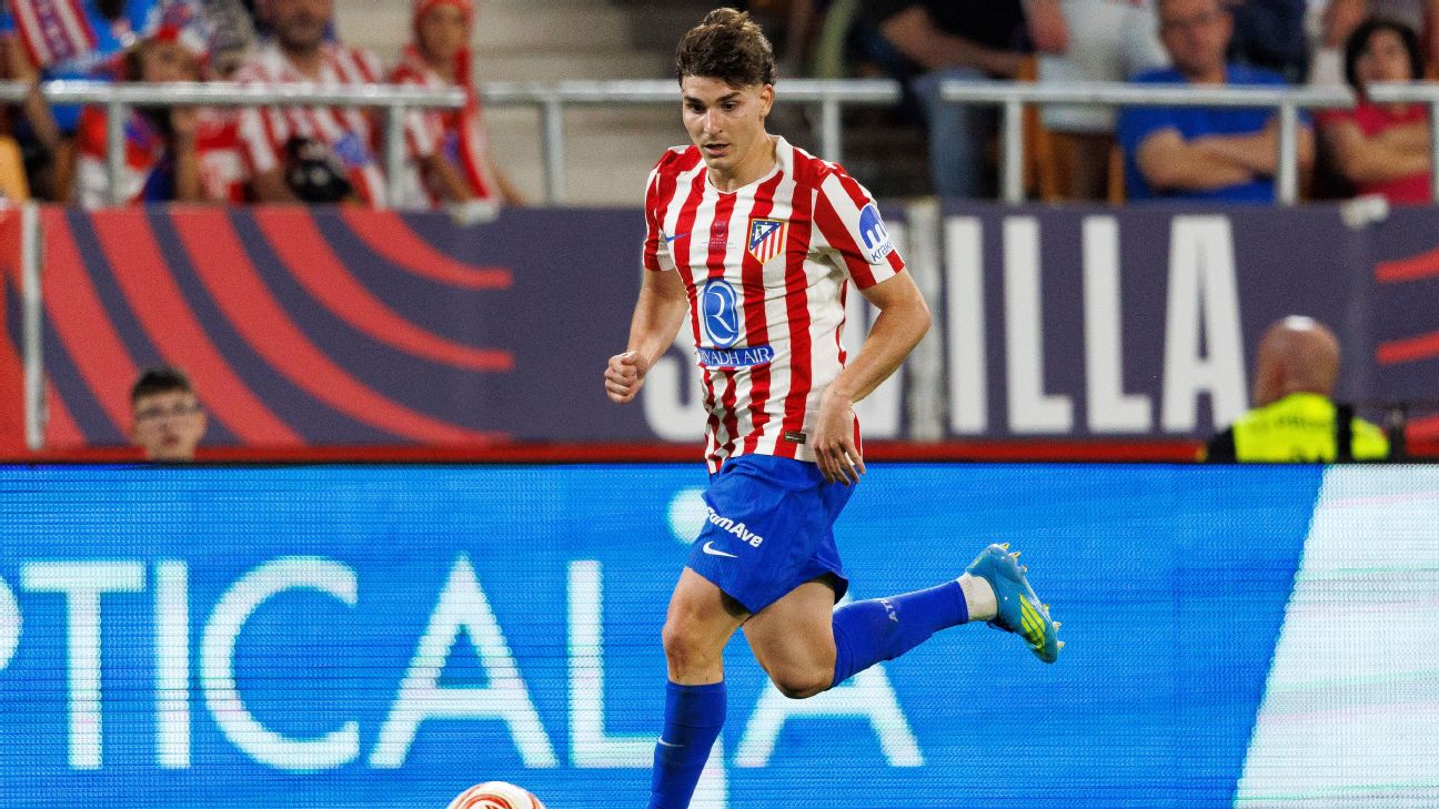 Julián Álvarez ป่วยพลาดซ้อม แอตเลติโก มาดริด ก่อนดวลเซบีย่า ลาลีกา รูปข่าวฟุตบอล