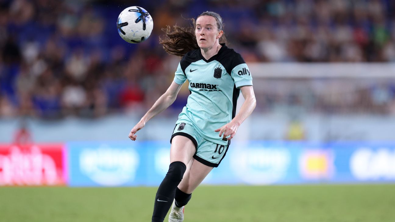 Rose Lavelle เข้า NWSL concussion protocol พลาดช่วย Gotham FC ดวล Portland Thorns วันศุกร์ รูปประกอบข่าวฟุตบอล