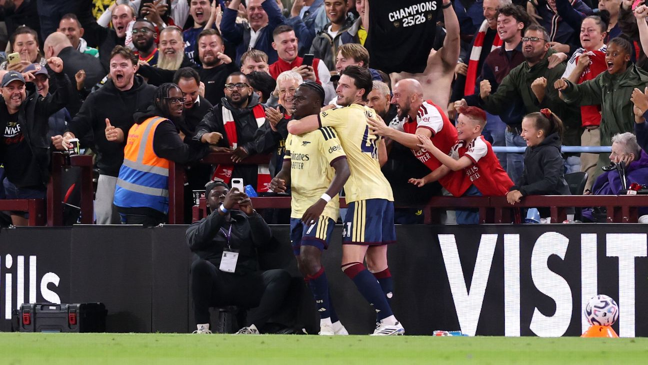 Aston Villa พบ Arsenal ถ่ายทอดสดพรีเมียร์ลีก: เจ้าบ้านลุ้นแก้ตัวรับแชมป์เก่าที่ Villa Park รูปประกอบข่าวฟุตบอล