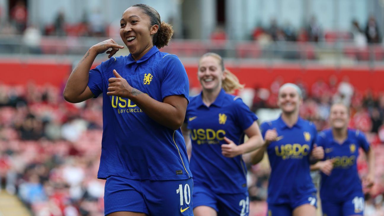 เชลซีคืนฟอร์มถล่มแมนเชสเตอร์ ยูไนเต็ด 5-0 ส่งสัญญาณเตือนคู่แข่งใน WSL รูปประกอบข่าวฟุตบอล