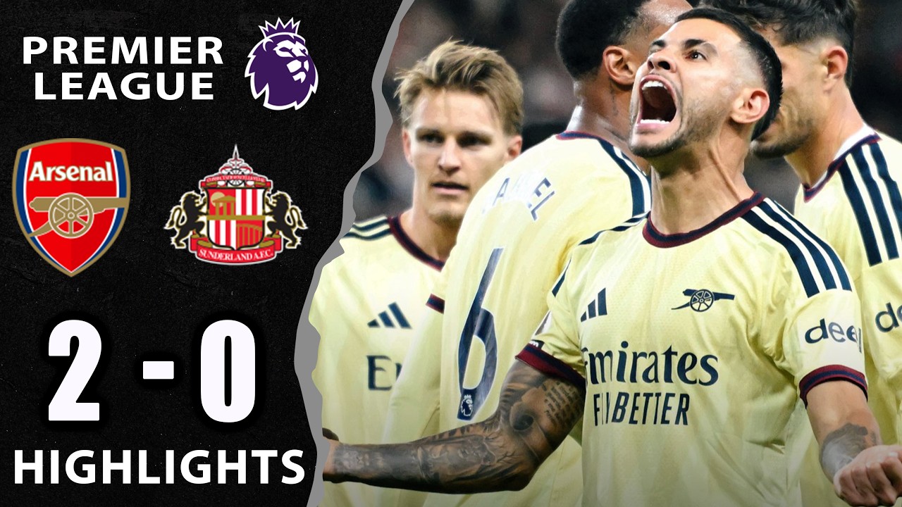 Sunderland vs Arsenal ภาพวิดีโอไฮไลท์ฟุตบอล