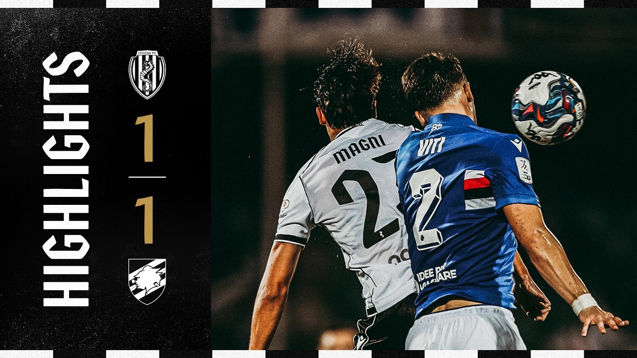 Cesena vs Sampdoria ภาพวิดีโอไฮไลท์ฟุตบอล