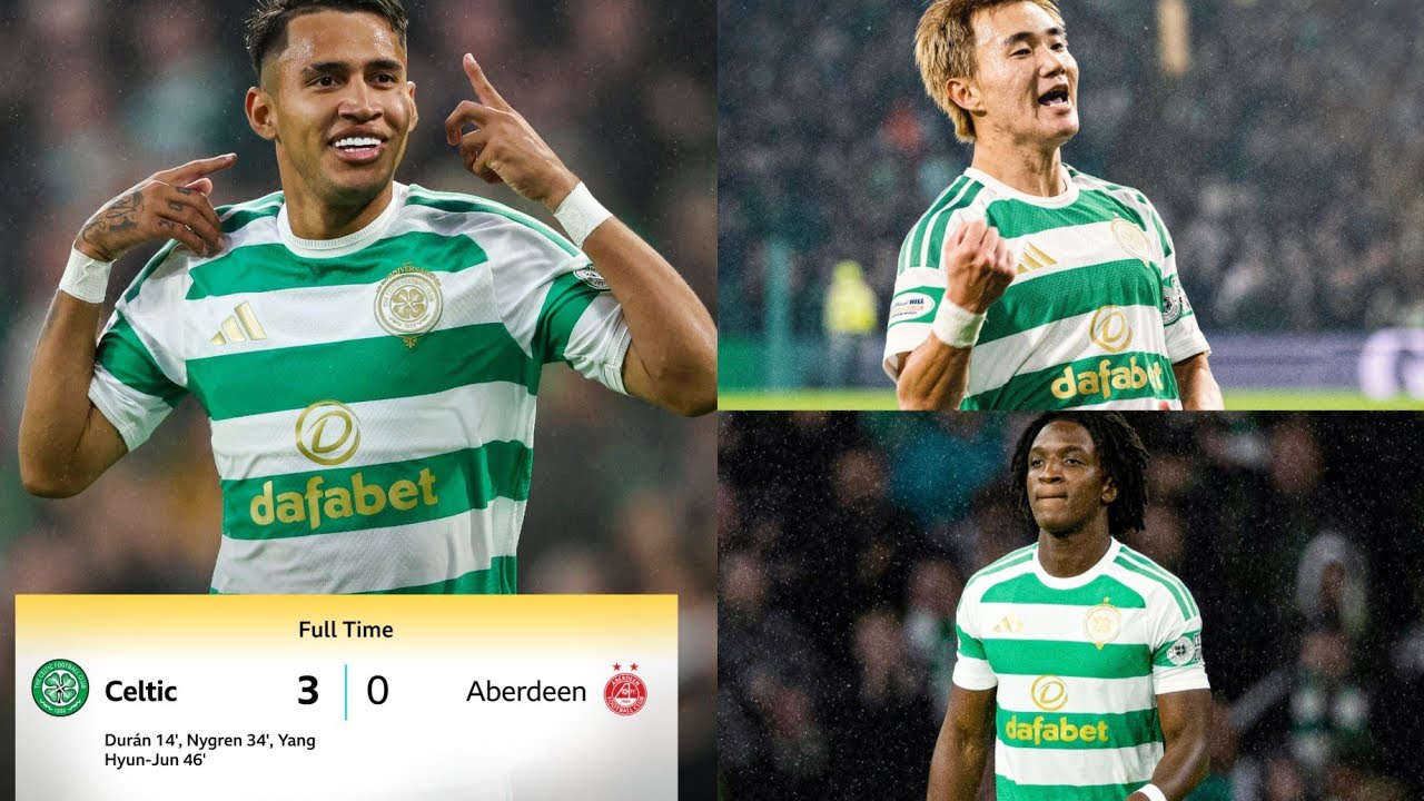 Celtic vs Aberdeen วิดีโอฟุตบอล