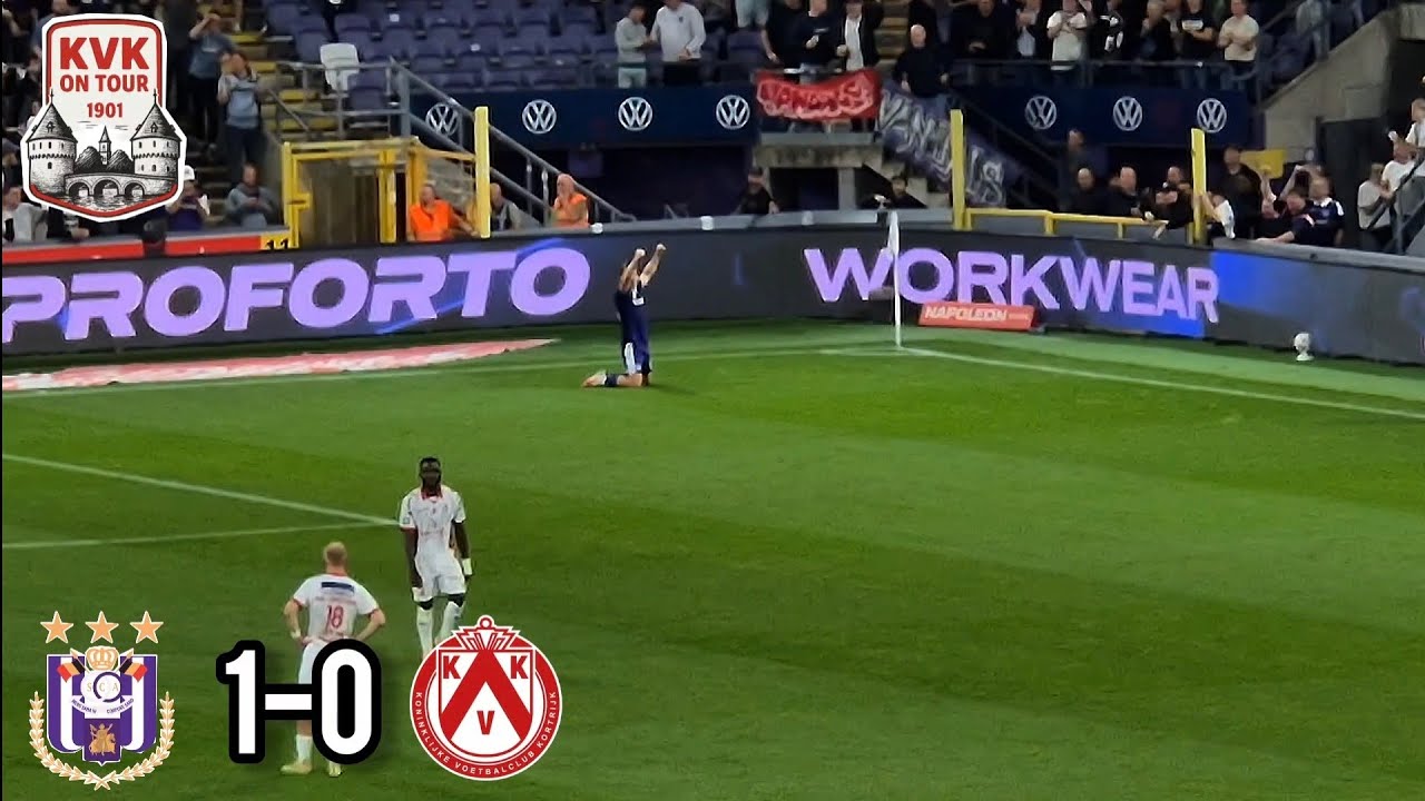 Anderlecht vs KV Kortrijk วิดีโอฟุตบอล