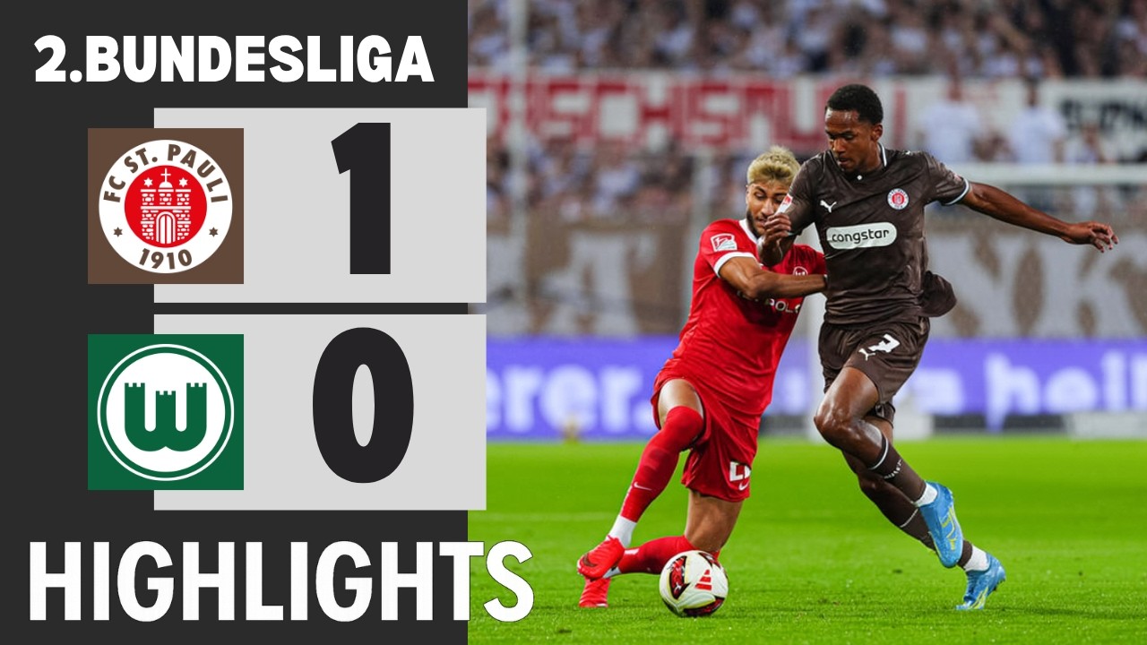 St. Pauli vs VfL Wolfsburg ภาพวิดีโอไฮไลท์ฟุตบอล