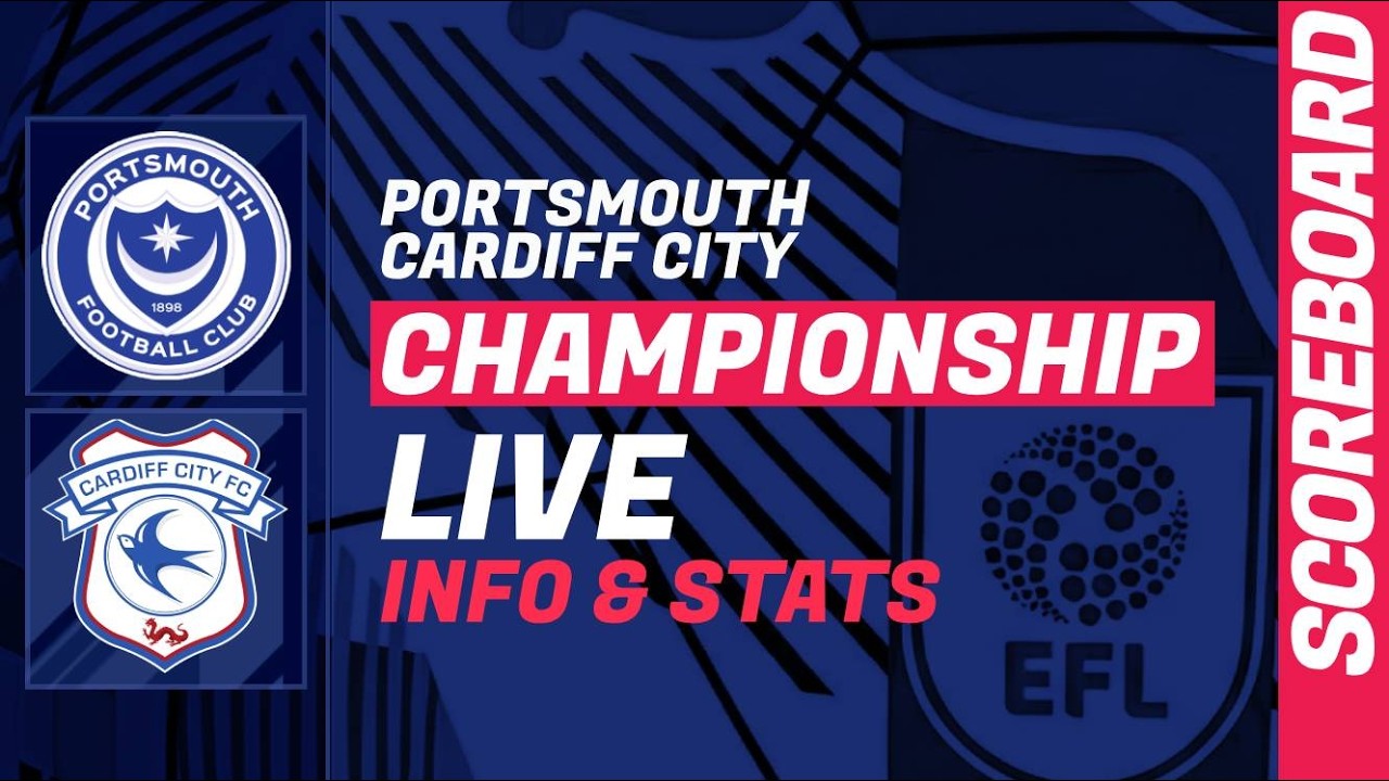 Portsmouth vs Cardiff City ภาพถ่ายทอดสดฟุตบอล