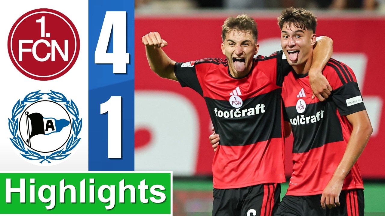 1. FC Nürnberg vs Arminia Bielefeld วิดีโอฟุตบอล