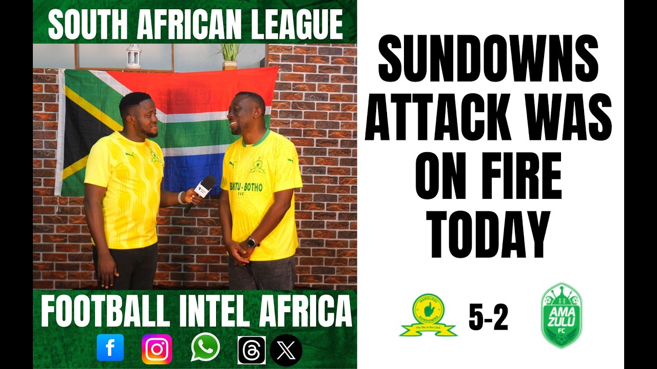 Mamelodi Sundowns vs AmaZulu ภาพวิดีโอไฮไลท์ฟุตบอล