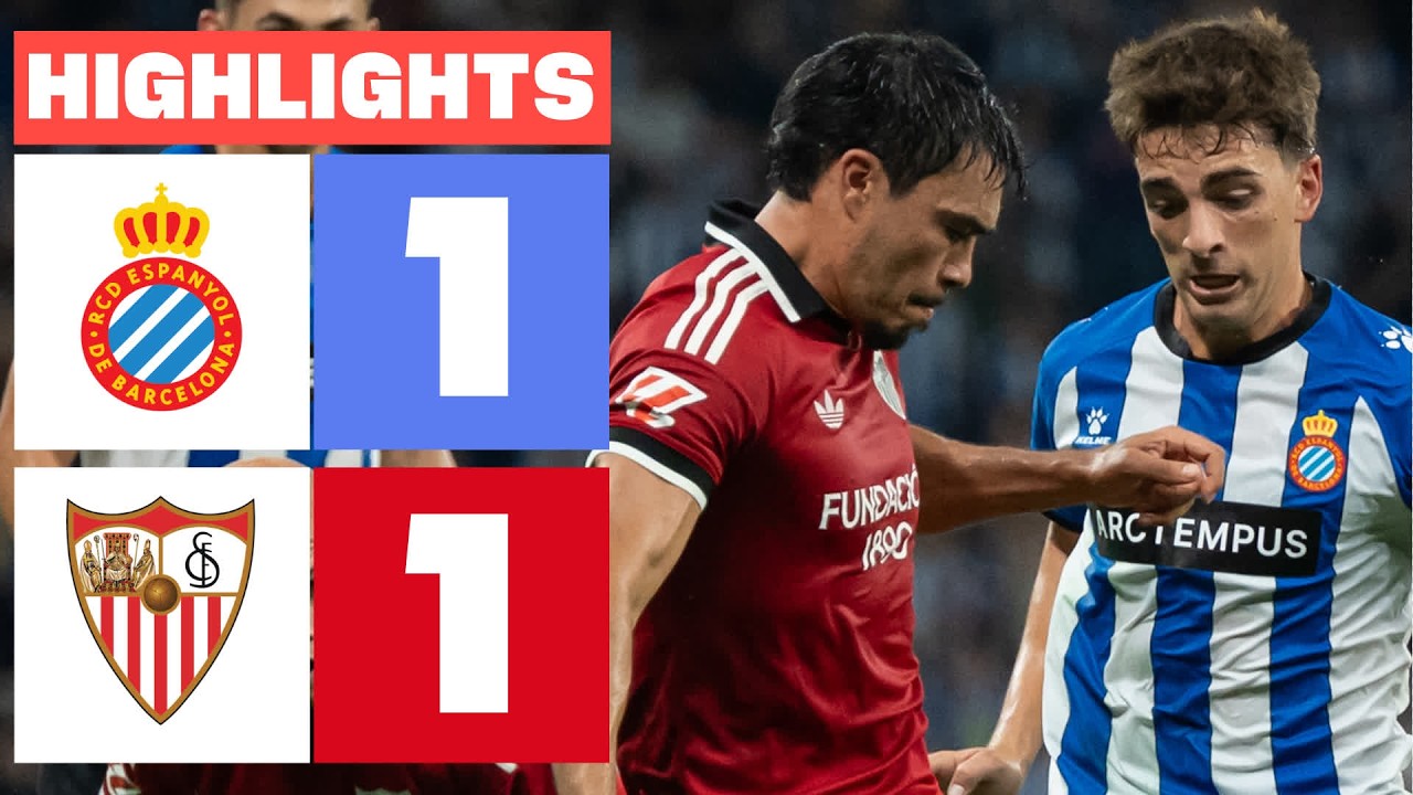 Espanyol vs Sevilla วิดีโอฟุตบอล
