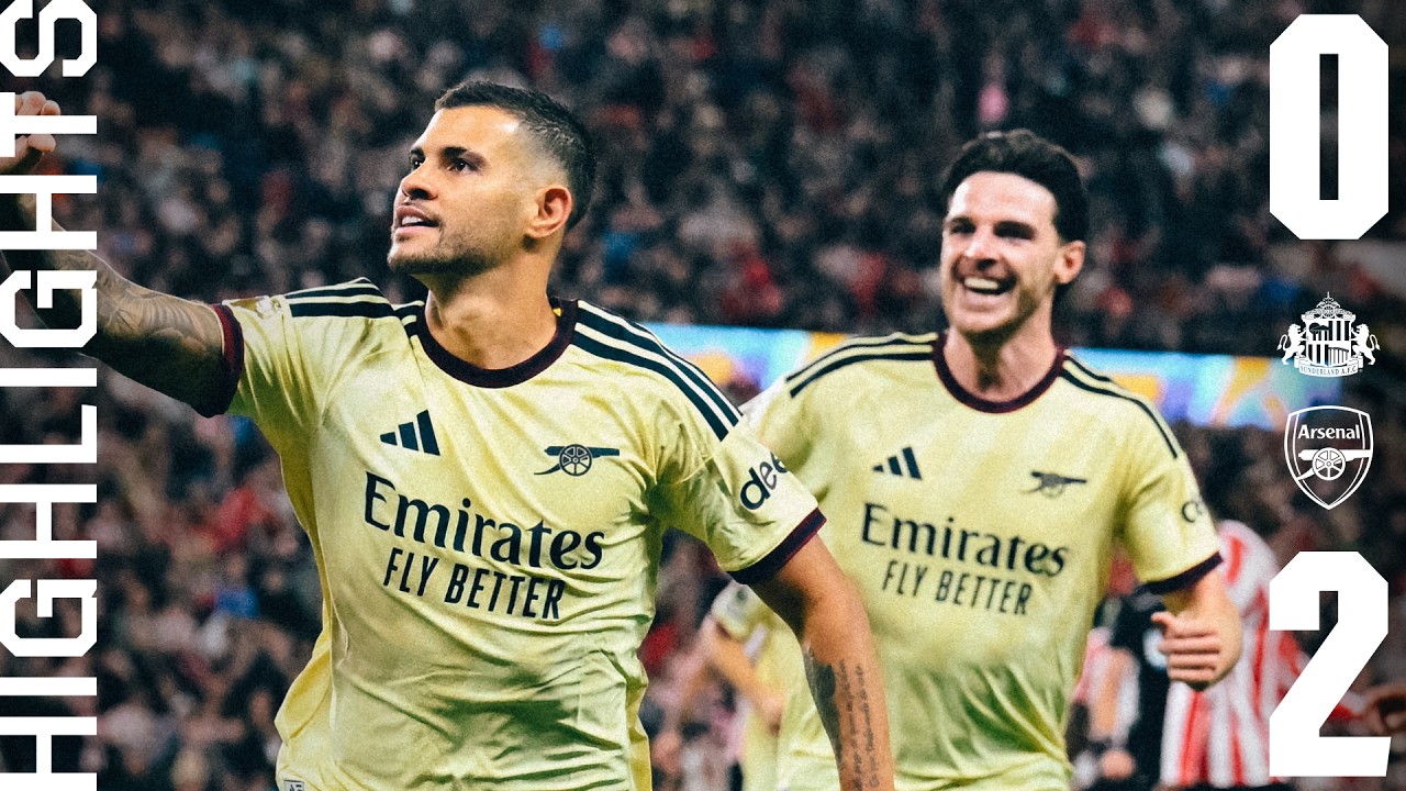 Sunderland vs Arsenal ภาพวิดีโอไฮไลท์ฟุตบอล