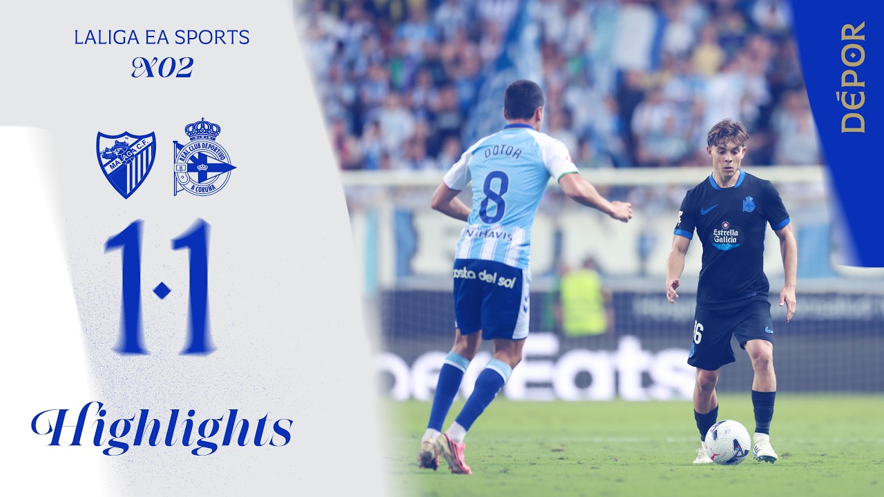 Málaga vs Deportivo ภาพวิดีโอไฮไลท์ฟุตบอล