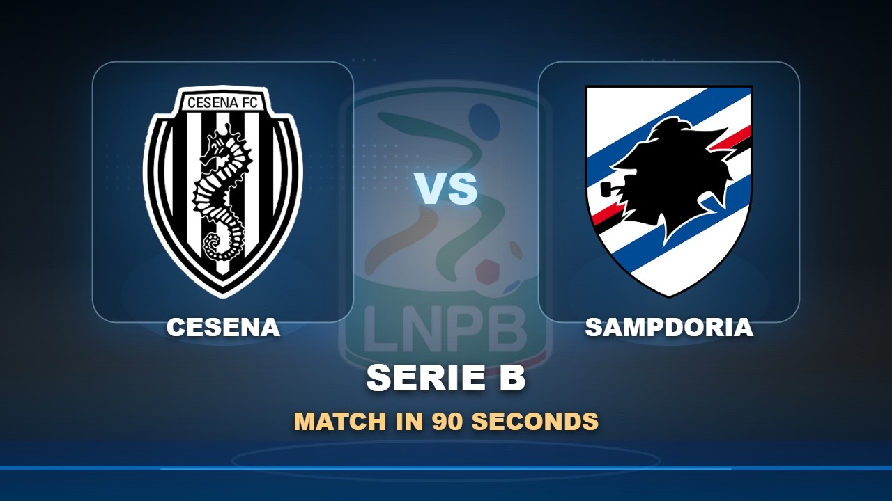 Cesena vs Sampdoria ภาพวิดีโอไฮไลท์ฟุตบอล
