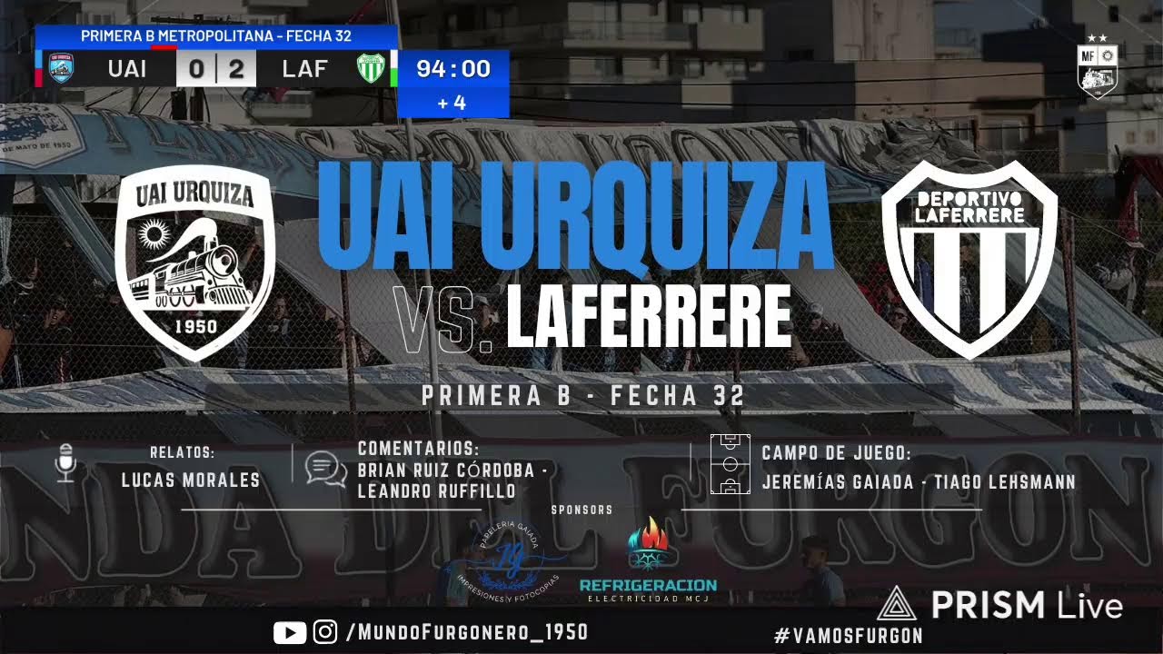 UAI Urquiza vs Deportivo Laferrere ภาพวิดีโอไฮไลท์ฟุตบอล