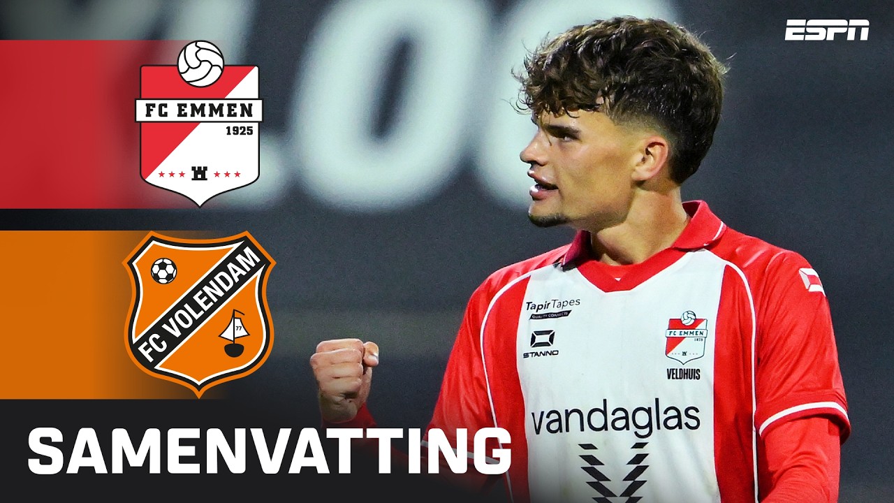 FC Emmen vs FC Volendam ภาพวิดีโอไฮไลท์ฟุตบอล