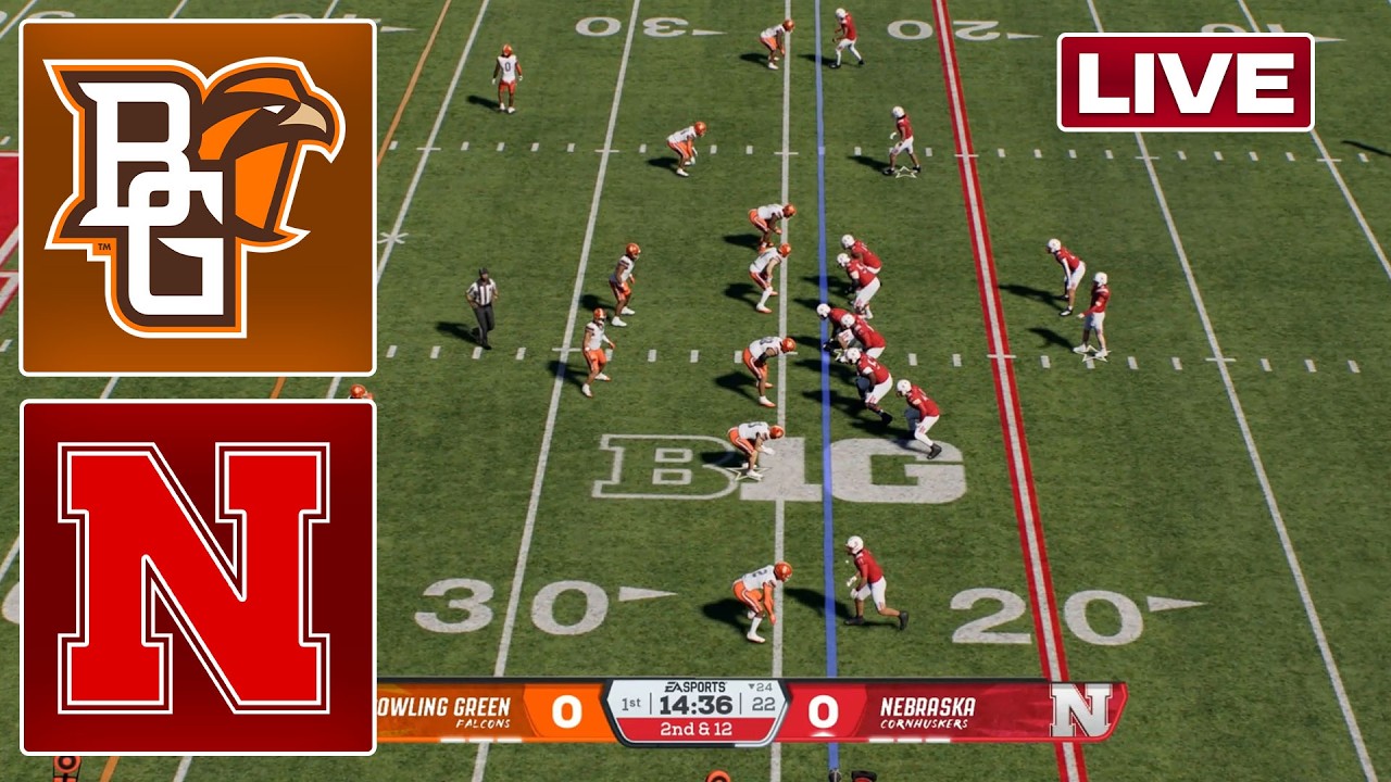🔴LIVE:Nebraska vs Bowling Green/ September 12/ NCAA / College Football 27 ภาพถ่ายทอดสดฟุตบอล