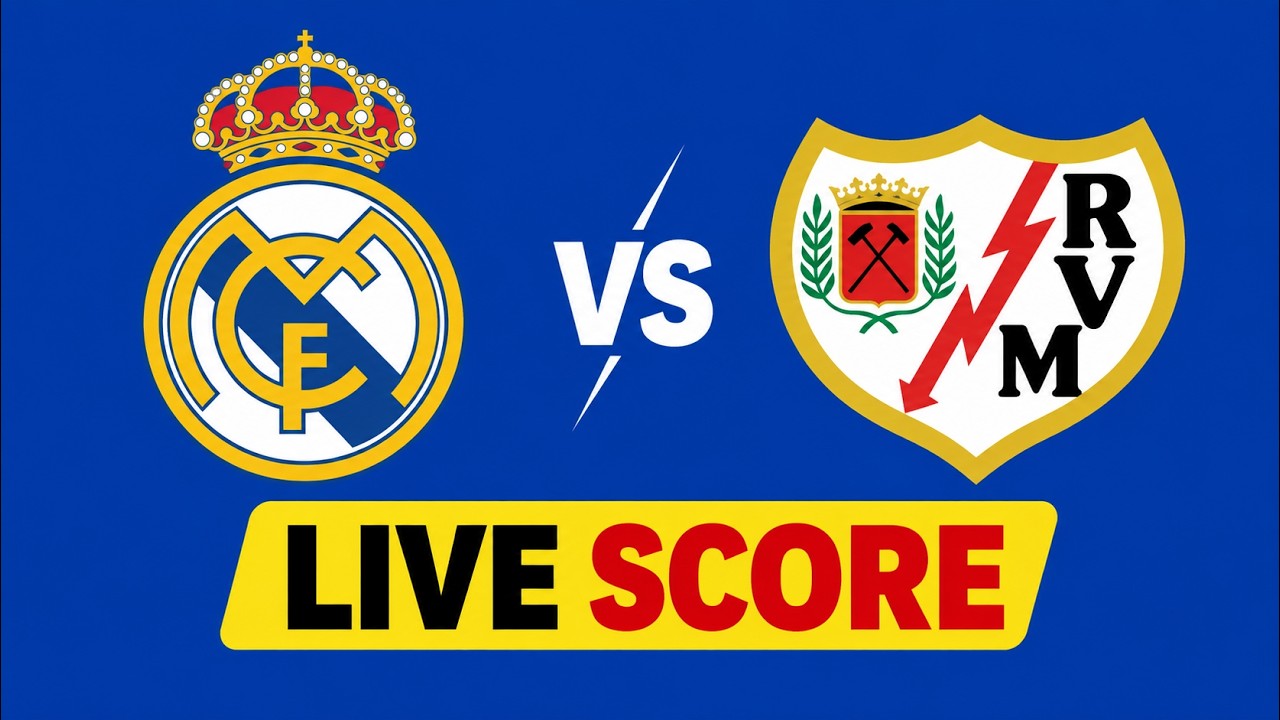 Real Madrid vs Rayo Vallecano ภาพถ่ายทอดสดฟุตบอล