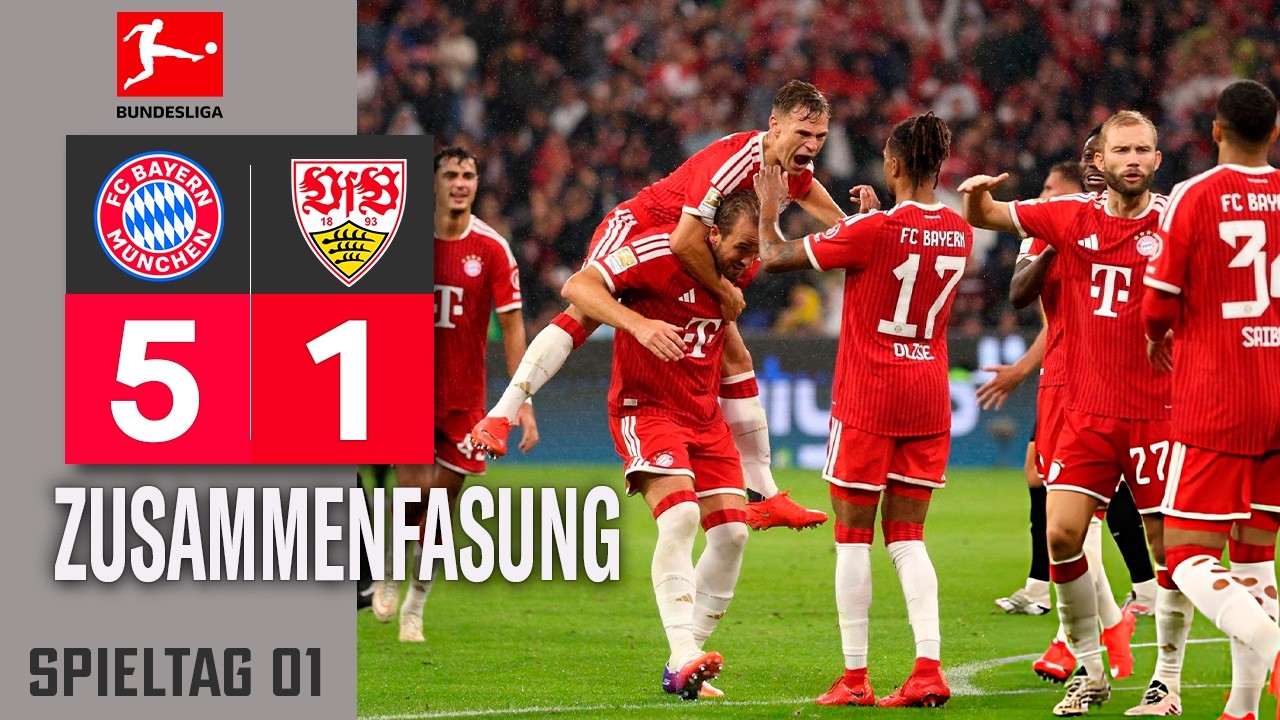 Bayern Munich vs VfB Stuttgart ภาพวิดีโอไฮไลท์ฟุตบอล