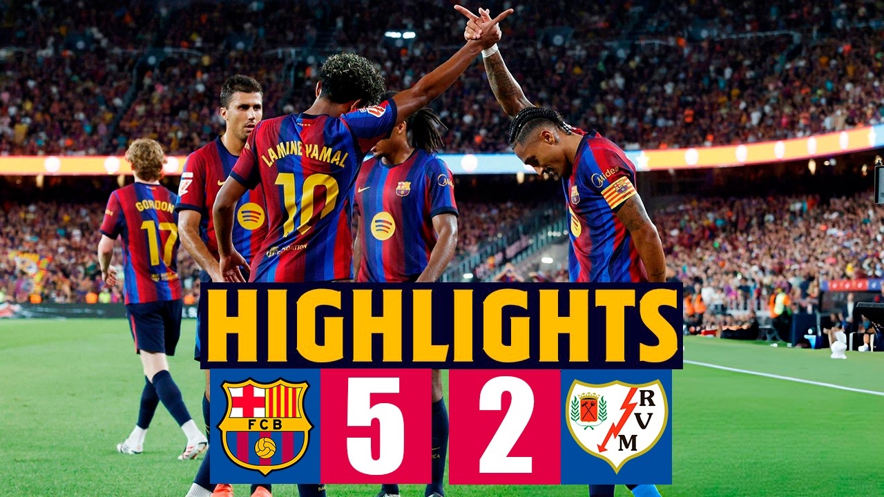 Barcelona vs Rayo Vallecano ภาพวิดีโอไฮไลท์ฟุตบอล
