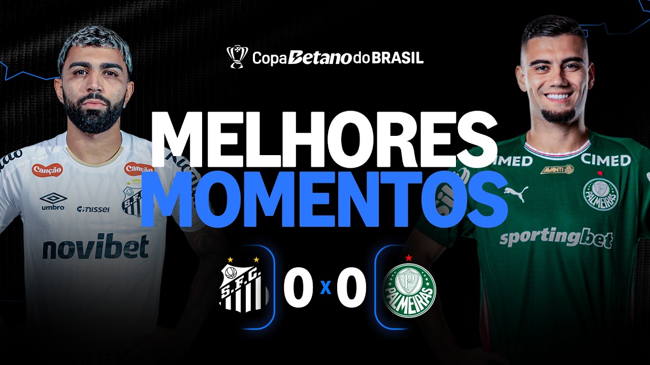 Santos vs Palmeiras ภาพวิดีโอไฮไลท์ฟุตบอล