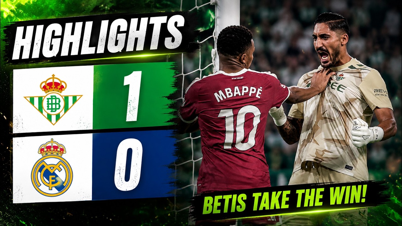 Real Betis vs Real Madrid ภาพวิดีโอไฮไลท์ฟุตบอล