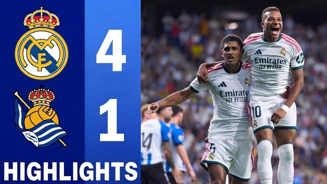 Real Madrid vs Real Sociedad ภาพวิดีโอไฮไลท์ฟุตบอล