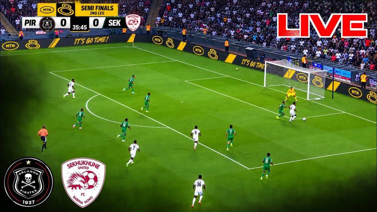 🔴LIVE!!! Orlando Pirates vs Sekhukhune United Live Match Today| MTN8 Semi-Final| Goals & Highlights ภาพถ่ายทอดสดฟุตบอล