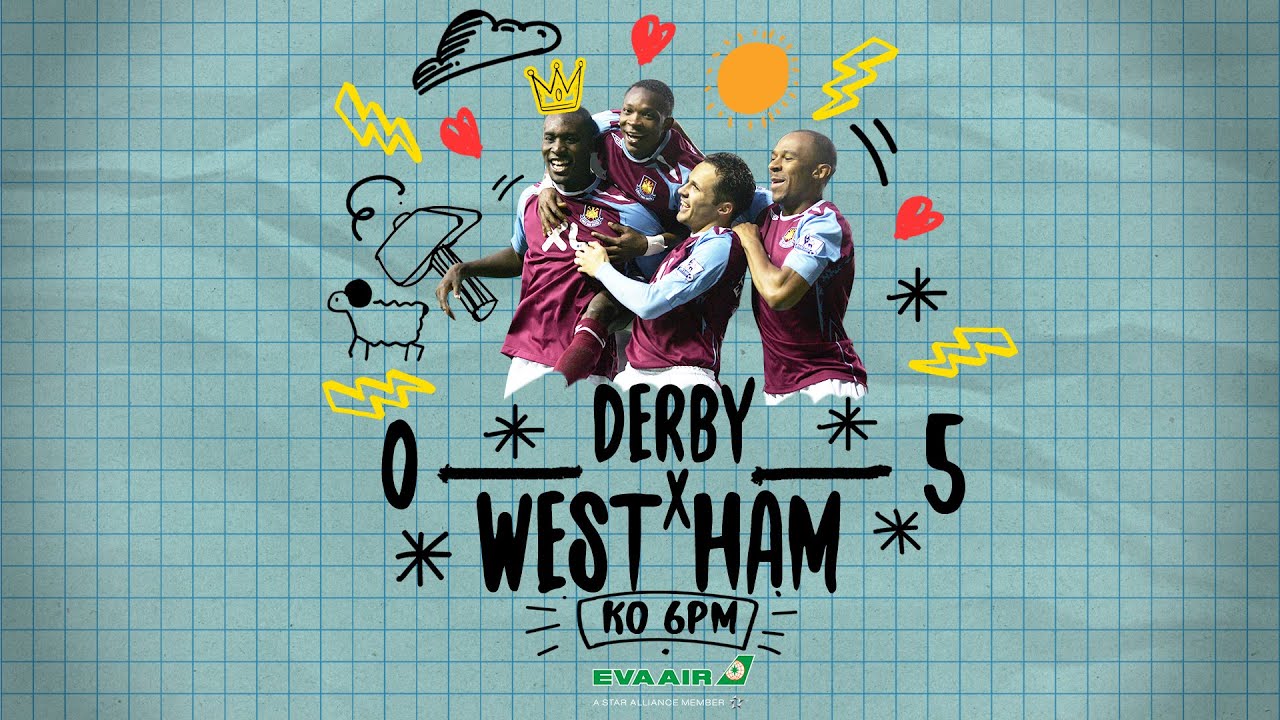 West Ham United vs Derby County ภาพถ่ายทอดสดฟุตบอล