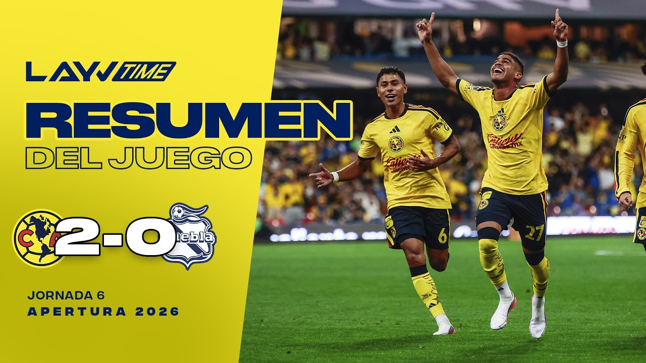América vs Puebla ภาพวิดีโอไฮไลท์ฟุตบอล