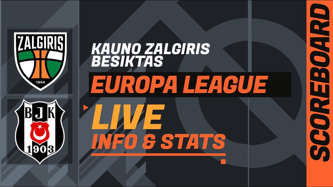 Kauno Zalgiris vs Besiktas ภาพถ่ายทอดสดฟุตบอล