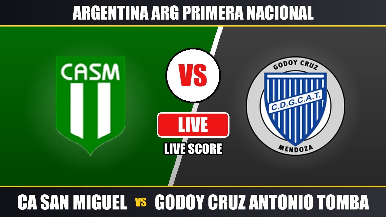 San Miguel vs Godoy Cruz Antonio Tomba ภาพถ่ายทอดสดฟุตบอล