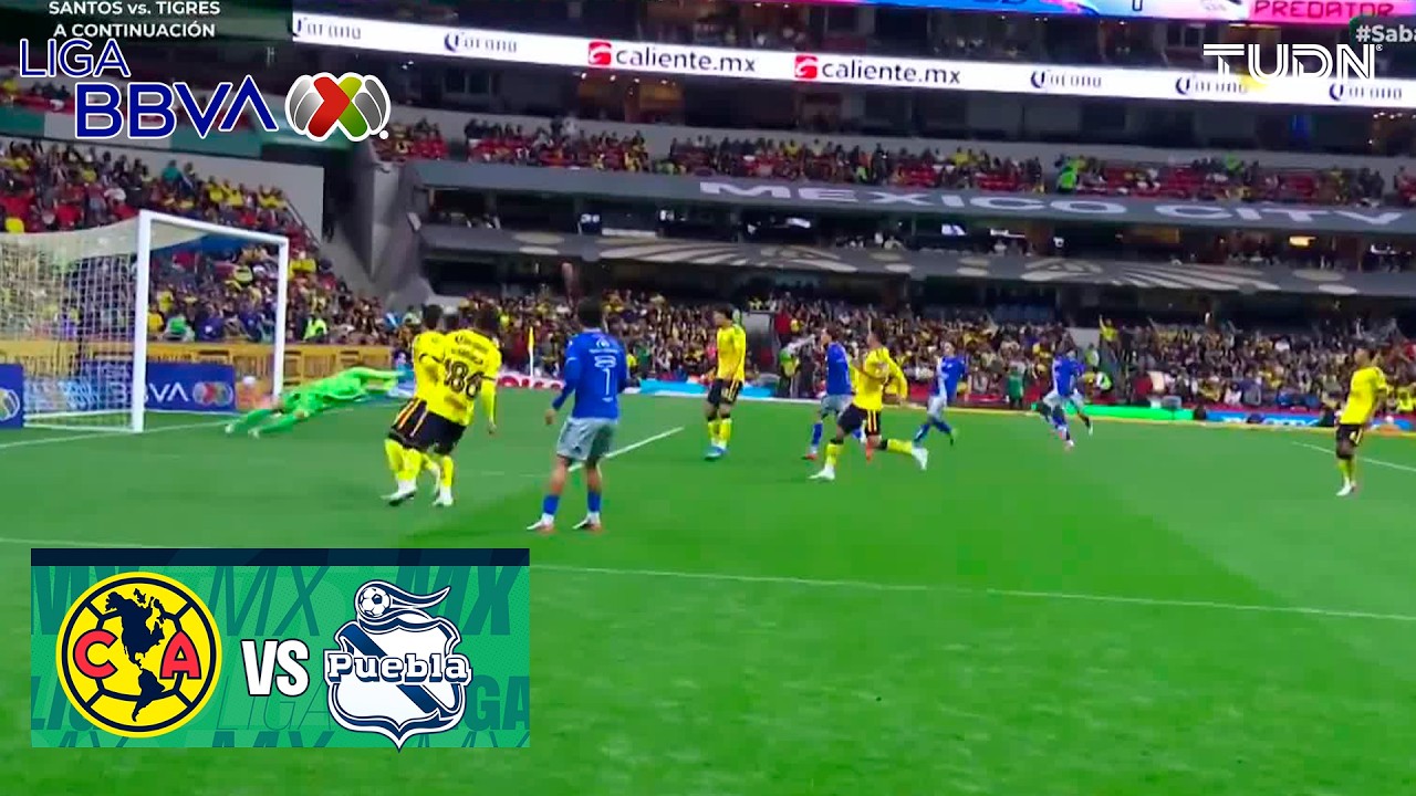 América vs Puebla ภาพวิดีโอไฮไลท์ฟุตบอล