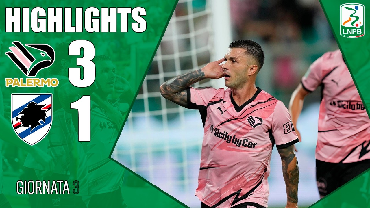 Palermo vs Sampdoria ภาพวิดีโอไฮไลท์ฟุตบอล