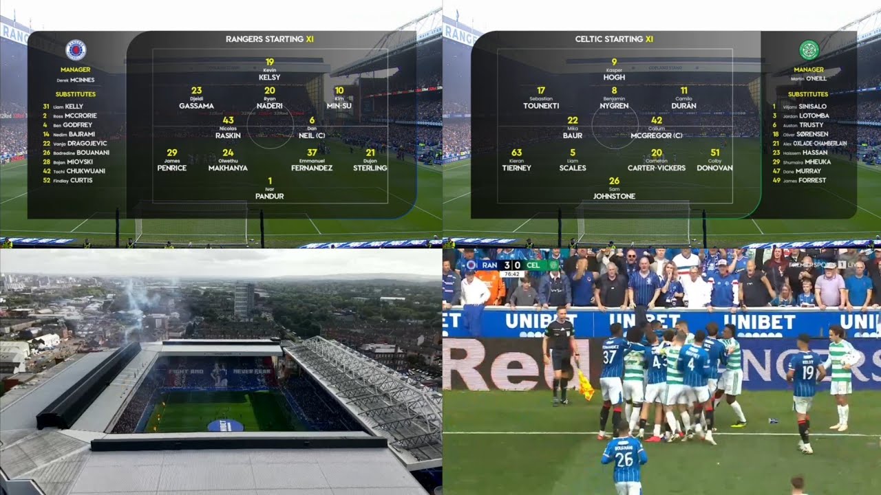 Rangers vs Celtic ภาพวิดีโอไฮไลท์ฟุตบอล