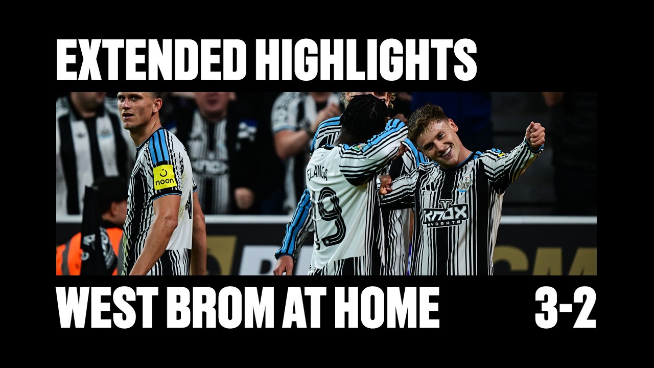 Newcastle United vs West Bromwich Albion ภาพวิดีโอไฮไลท์ฟุตบอล