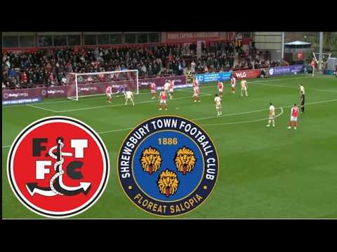 Fleetwood Town vs Shrewsbury Town ภาพถ่ายทอดสดฟุตบอล