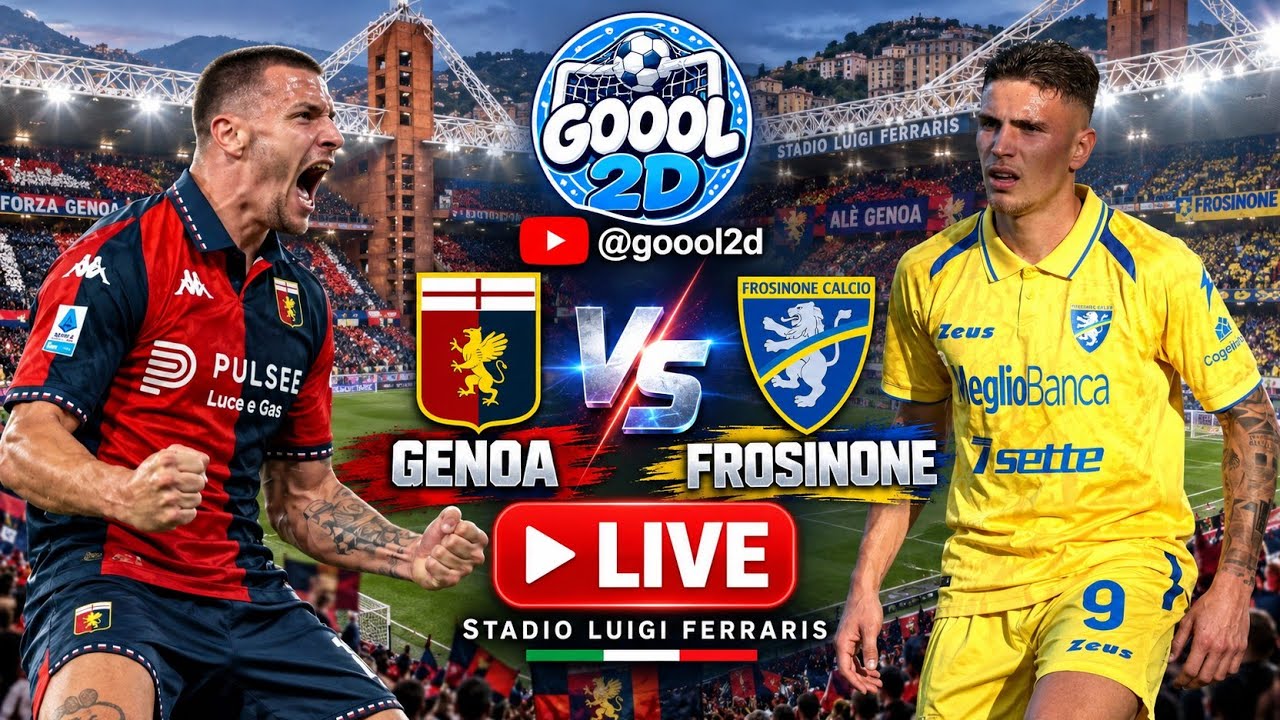 Genoa vs Frosinone ภาพถ่ายทอดสดฟุตบอล