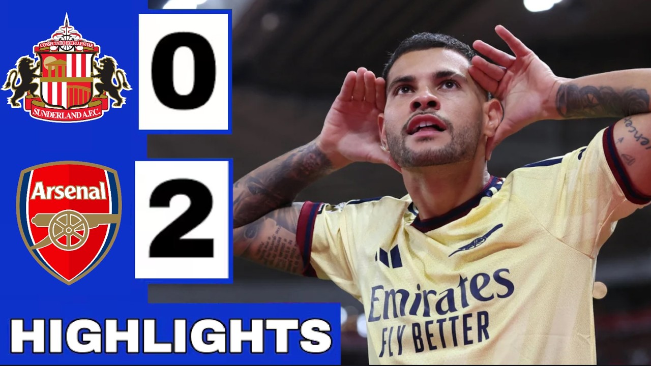 Sunderland vs Arsenal ภาพวิดีโอไฮไลท์ฟุตบอล