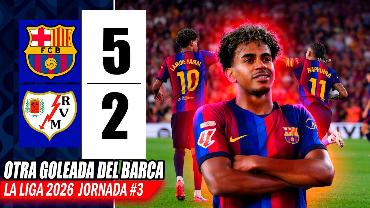 Barcelona vs Rayo Vallecano ภาพวิดีโอไฮไลท์ฟุตบอล