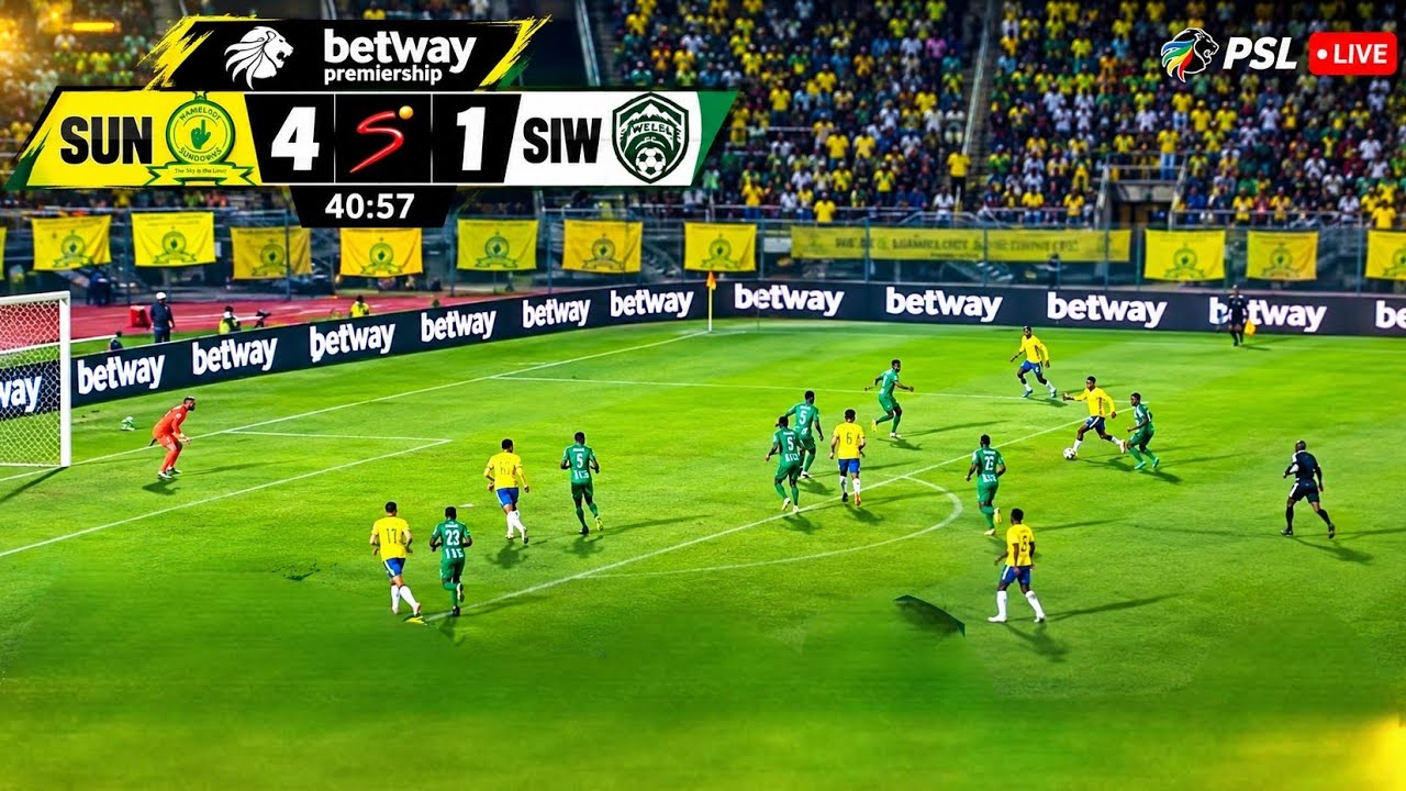 Mamelodi Sundowns vs Siwelele ภาพถ่ายทอดสดฟุตบอล