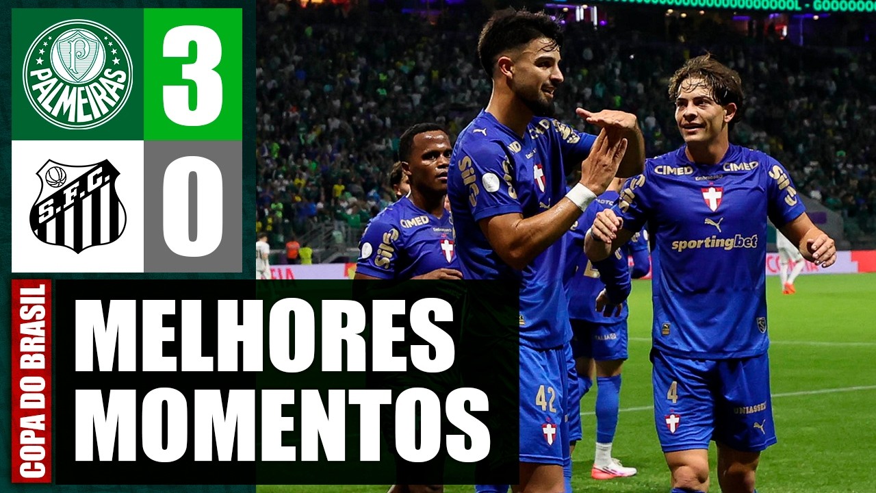 Palmeiras vs Santos ภาพวิดีโอไฮไลท์ฟุตบอล