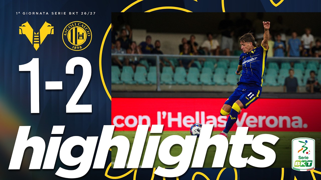 Hellas Verona vs Ascoli ภาพวิดีโอไฮไลท์ฟุตบอล