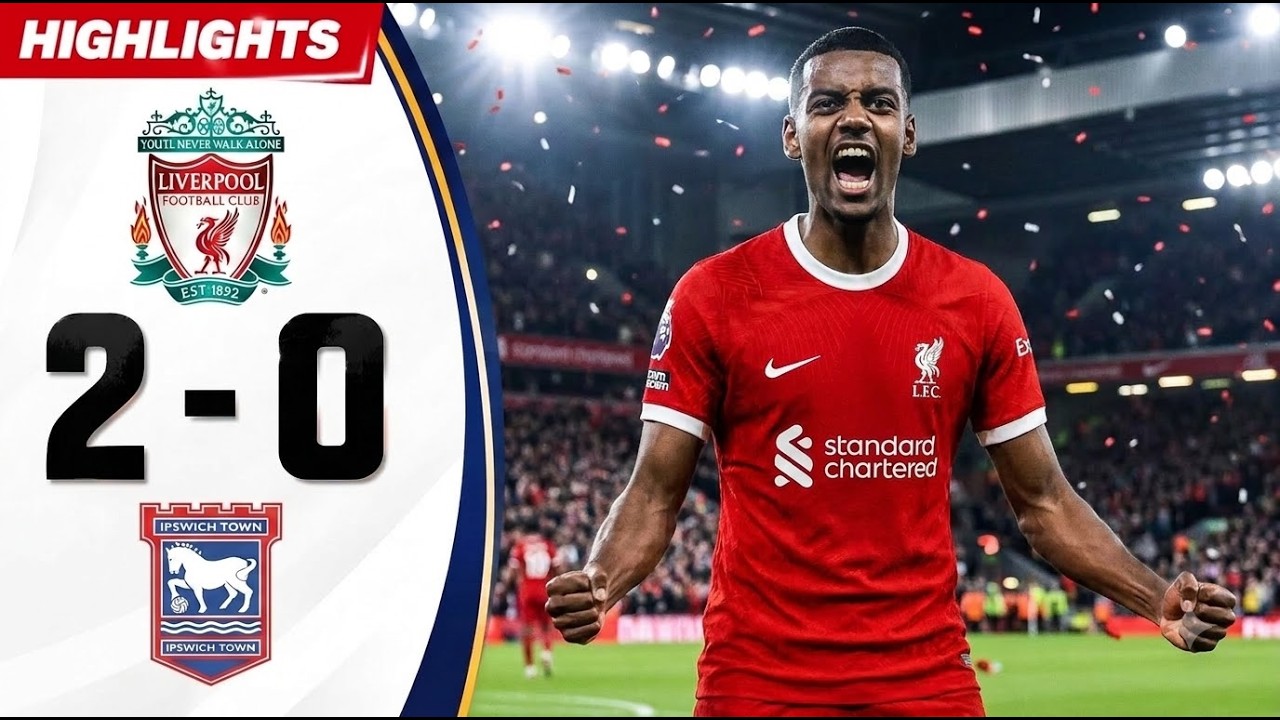 Ipswich Town vs Liverpool ภาพวิดีโอไฮไลท์ฟุตบอล