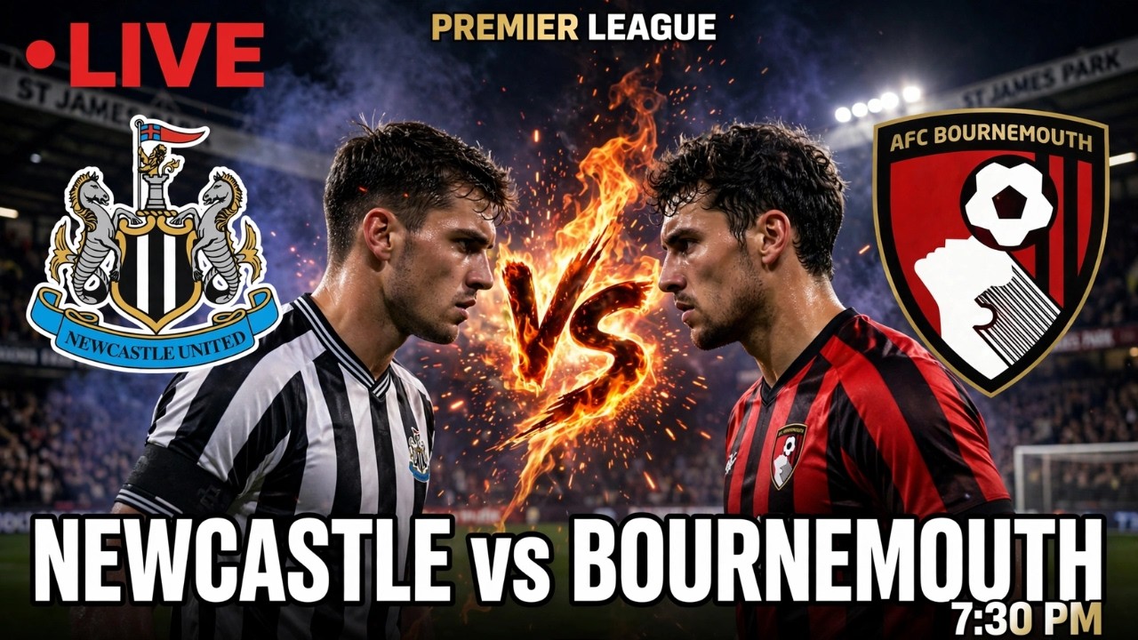 Newcastle United vs AFC Bournemouth ภาพถ่ายทอดสดฟุตบอล