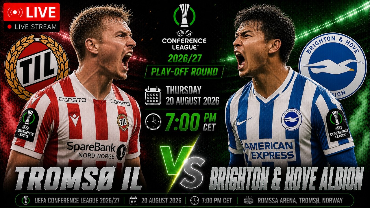 🔴LIVE - TROMSO IL vs BRIGHTON & HOVE ALBION - UEFA CONFERENCE LEAGUE 2026/27 PLAY-OFF - EA FC 25 ภาพถ่ายทอดสดฟุตบอล