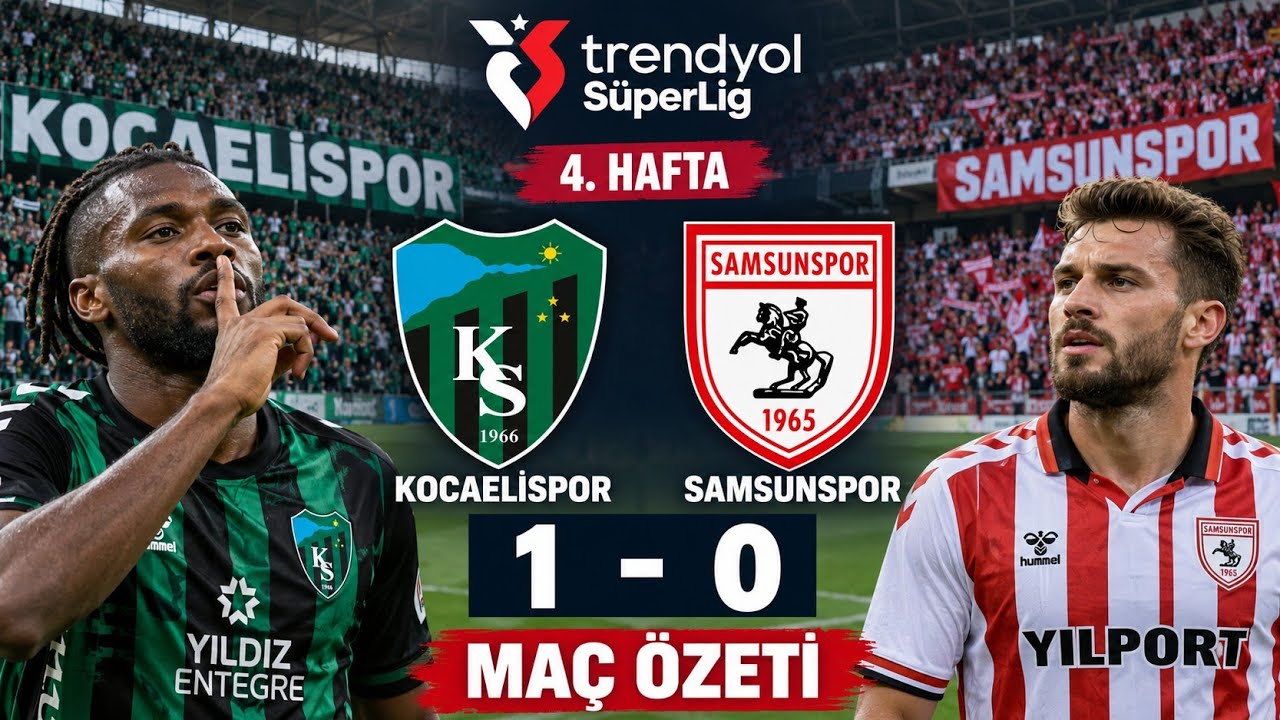 Kocaelispor vs Samsunspor วิดีโอฟุตบอล