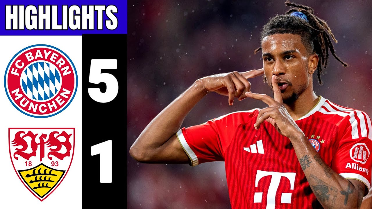 Bayern Munich vs VfB Stuttgart ภาพวิดีโอไฮไลท์ฟุตบอล