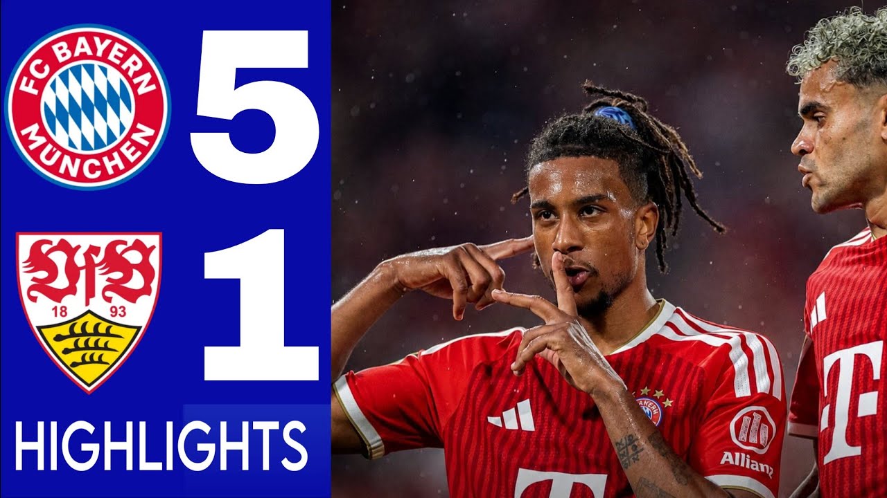Bayern Munich vs VfB Stuttgart ภาพวิดีโอไฮไลท์ฟุตบอล