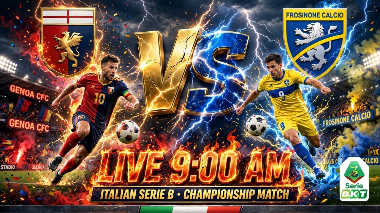 Genoa vs Frosinone ภาพถ่ายทอดสดฟุตบอล