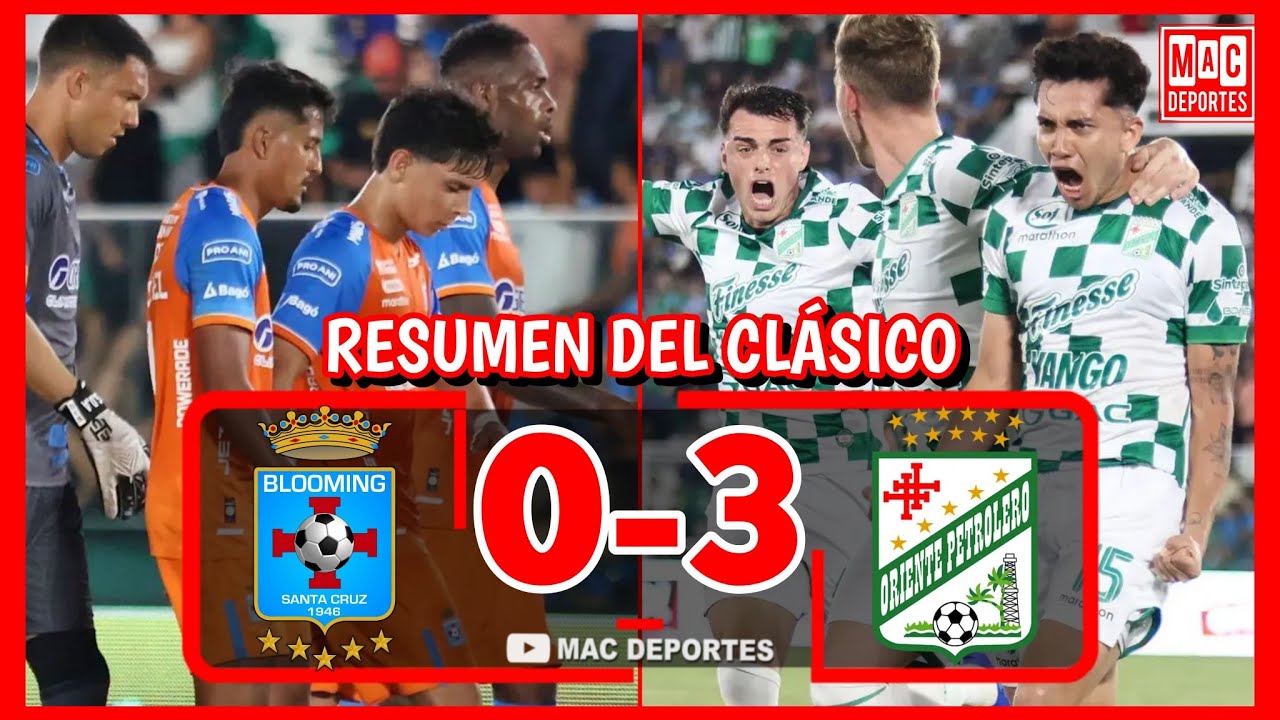 Blooming vs Oriente Petrolero ภาพวิดีโอไฮไลท์ฟุตบอล